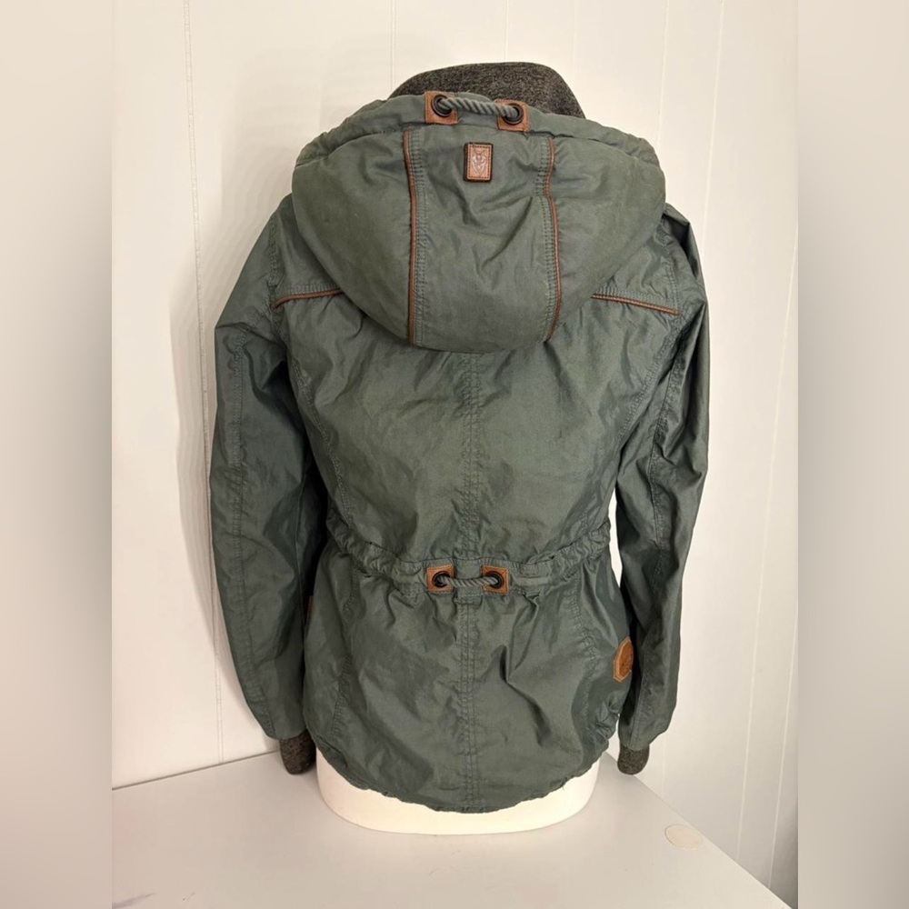 Naketano Olive Utility Jacket with Brown Accents - Picture 3 of 5